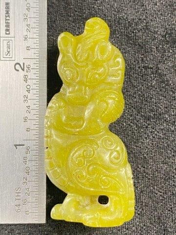 Chinese Jade Hongshan Figureen Effigy: Chinese Jade Hongshan Figureen Effigy Please see picture for measurement. Now taking in consignments for pre-1980 baseball cards , coins & arrowheads etc. Call anytime for details 501-590-6771. KEY WO