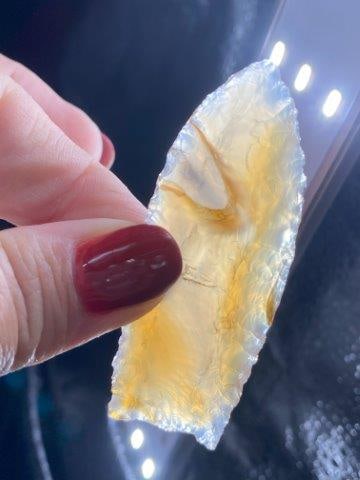 Obsidian Clovis from New Mexico Ex Hoots Collection 1970's Arkansas (1 of 4)