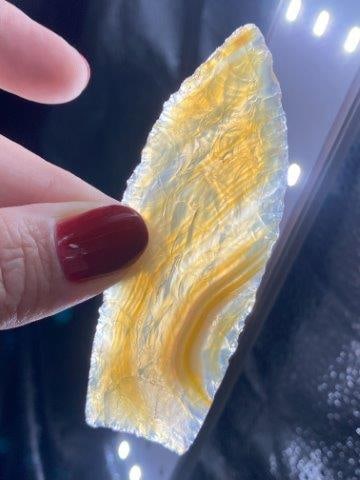 Obsidian Clovis from New Mexico Ex Hoots Collection 1970's Arkansas (1 of 4)