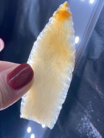 Obsidian Clovis from New Mexico Ex Hoots Collection 1970's Arkansas (1 of 4)