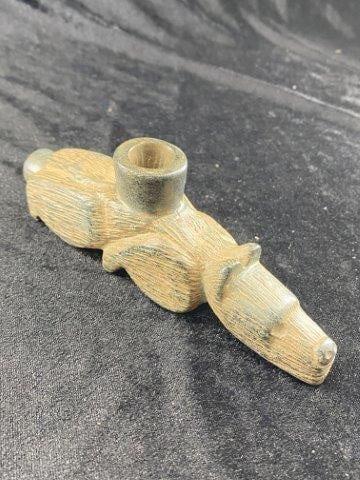 Bear Effigy Stone Pipe from Tennessee Indian Artifact Arrowhead (1 of 7)