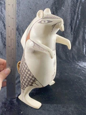 Rare Acoma Beaver Effigy Vessel, both feet are broken and glued and small piece is missing on one (1 of 6)