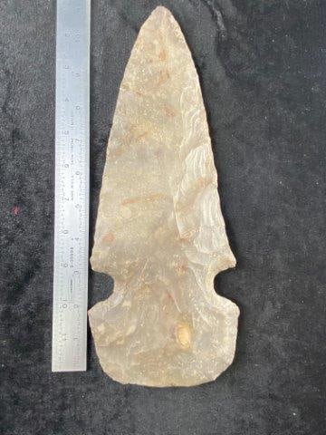 Large Chipped Hoe from Illinois Indian Artifact Arrowhead (1 of 3)