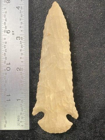 Dovetail Indian Artifact Arrowhead: Indian Artifact Arrowhead. Lifetime Collection of Robert Falk from Eureka Springs, Arkansas. Now taking in consignments for pre-1980 baseball cards, coins & arrowheads etc. Call anytime for details 50