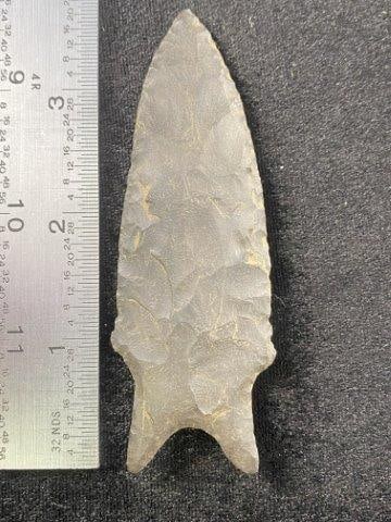 Pitkin Chert Dalton Indian Artifact Arrowhead: Indian Artifact Arrowhead. Lifetime Collection of Robert Falk from Eureka Springs, Arkansas. Now taking in consignments for pre-1980 baseball cards, coins & arrowheads etc. Call anytime for details 50