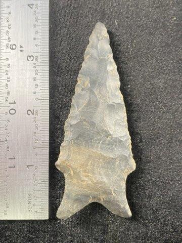Pitkin Chert Dalton Indian Artifact Arrowhead: Indian Artifact Arrowhead. Lifetime Collection of Robert Falk from Eureka Springs, Arkansas. Now taking in consignments for pre-1980 baseball cards, coins & arrowheads etc. Call anytime for details 50