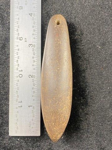 Hematite Drilled Plummet  from Tennessee Indian Artifact Arrowhead (1 of 5)