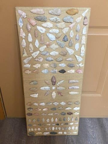 Large Display of Arrowheads  Indian Artifact Arrowhead (1 of 13)