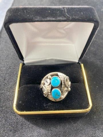 Sterling & Turquoise Ring (1 of 3)