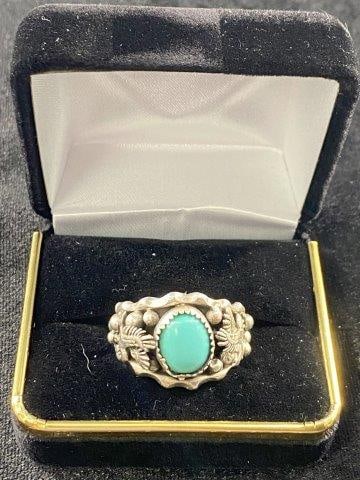 Sterling & Turquoise Ring (1 of 3)