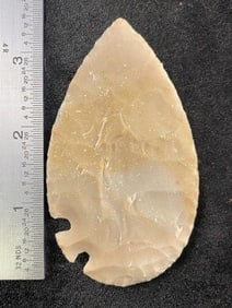 3 & 5/8" Cornertang from Texas Indian Artifact Arrowhead ex - Hoots Collection 1970's Arkansas