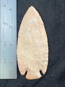 4 & 1/8" Lost Lake from Missouri Indian Artifact Arrowhead ex - Hoots Collection 1970's Arkansas