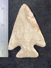 3 & 1/8" Thebes from Missouri Indian Artifact Arrowhead ex - Hoots Collection 1970's Arkansas