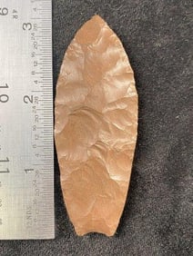 3" Agate Basin from Tennessee Indian Artifact Arrowhead ex - Hoots Collection 1970's Arkansas