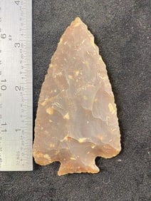 3 & 5/8" Lost Lake from Iowa Indian Artifact Arrowhead ex - Hoots Collection 1970's Arkansas