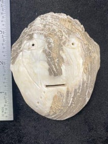 Shell Mask Indian Artifact Arrowhead