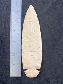 6 & 5/8" Dovetail from Missouri Indian Artifact Arrowhead ex - Hoots Collection 1970's Arkansas