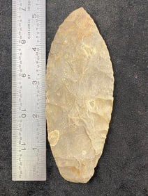5 & 1/8" Agate Basin from Missouri Indian Artifact Arrowhead ex - Hoots Collection 1970's Arkansas
