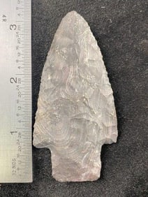 3 & 1/4" Adena from Kentucky Indian Artifact Arrowhead ex - Hoots Collection 1970's Arkansas