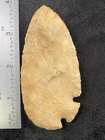 3 & 3/4" Cornertang from Missouri Indian Artifact Arrowhead ex - Hoots Collection 1970's Arkansas