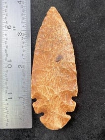 3 & 3/4" Evans from Missouri Indian Artifact Arrowhead ex - Hoots Collection 1970's Arkansas