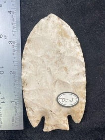 3 & 3/4" Lost Lake from Missouri Indian Artifact Arrowhead ex - Hoots Collection 1970's Arkansas