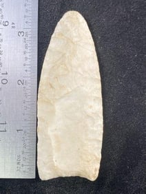 3 & 1/2" Clovis from Missouri Indian Artifact Arrowhead