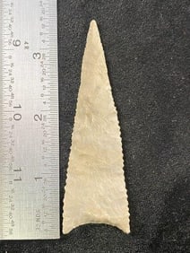 3 & 3/8" Dalton from Kentucky Indian Artifact Arrowhead