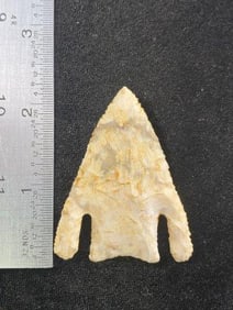 2 & 3/8" Calf Creek from Missouri Indian Artifact Arrowhead
