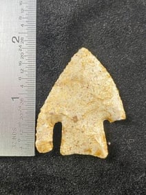 1 & 7/8" Calf Creek from Missouri Indian Artifact Arrowhead