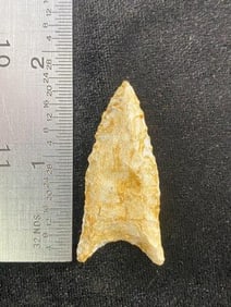 1 & 3/4" Clovis from Missouri Indian Artifact Arrowhead