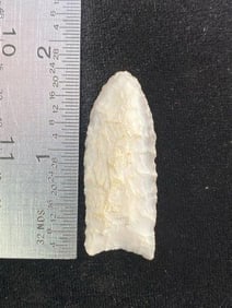 1 & 3/4" Clovis from Missouri Indian Artifact Arrowhead