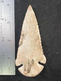 4" Dovetail from Missouri Indian Artifact Arrowhead ex - Hoots Collection 1970's Arkansas