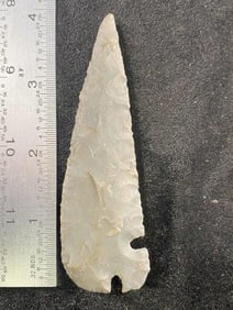 4" Cornertang from Texas Indian Artifact Arrowhead ex - Hoots Collection 1970's Arkansas