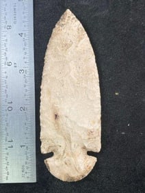 4 & 1/2" Dovetail from Missouri ex - Hoots Collection 1970's Arkansas Indian Artifact Arrowhead