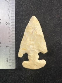 2 & 1/4" Thebes from Missouri Indian Artifact Arrowhead ex - Hoots Collection 1970's Arkansas