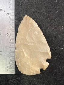 2 & 7/8" Cornertang from Texas Indian Artifact Arrowhead ex - Hoots Collection 1970's Arkansas