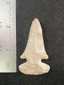 2 & 3/8" Thebes from Missouri Indian Artifact Arrowhead ex - Hoots Collection 1970's Arkansas