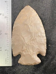 3 & 1/2" Hematite Hopewell from Perry County, Tennessee Indian Artifact Arrowhead ex - Hoots