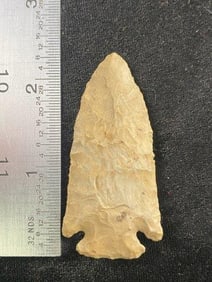 2 & 3/8" Marshall from Iowa Indian Artifact Arrowhead ex - Hoots Collection 1970's Arkansas