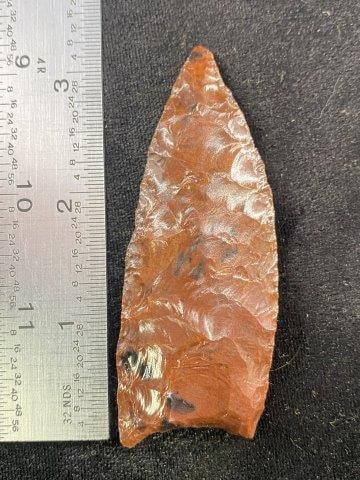 3 & 1/4" Obsidian Paleo from Colorado Indian Artifact Arrowhead ex - Hoots Collection 1970's (1 of 3)