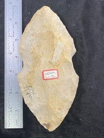 Chipped Axe from Adams County, Illinois Indian Artifact Arrowhead