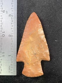 3 & 1/8" Hardin from Missouri Indian Artifact Arrowhead ex - Hoots Collection 1970's Arkansas