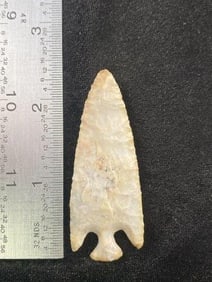 2 & 1/2" Arrow Point from Missouri Indian Artifact Arrowhead ex - Hoots Collection 1970's Arkansas