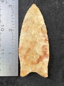 3 & 1/8" Clovis from Missouri Indian Artifact Arrowhead
