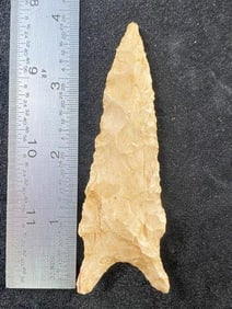 3 & 7/8" Dalton from Missouri Indian Artifact Arrowhead