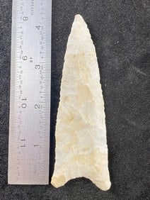 4 & 3/8" Dalton from Missouri Indian Artifact Arrowhead
