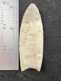 3 & 1/8" Clovis from Missouri Indian Artifact Arrowhead