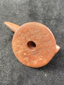 Hopewell Disc Pipe from Illinois Indian Artifact Arrowhead