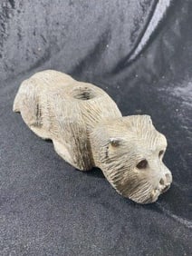 Bear Effigy Stone Pipe from Tennessee Indian Artifact Arrowhead